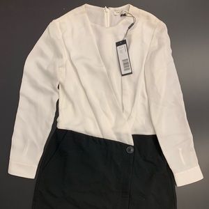 Halston Heritage Black & White Dress